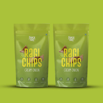 Cream Onion Ragi Chips (Pack of 2)