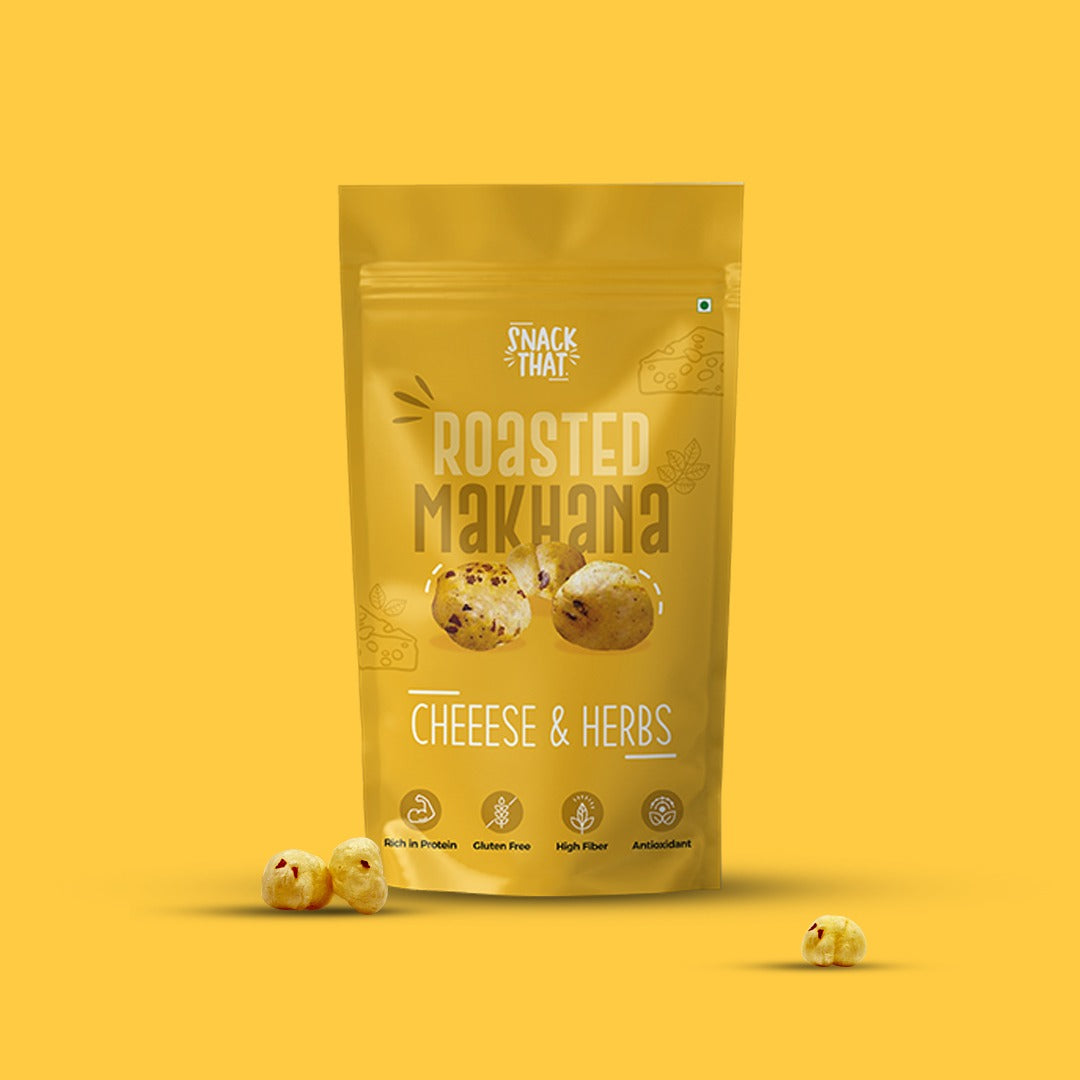 Cheese & Herb Roasted Makhana (Pack of 2)